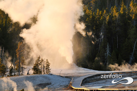 lion geyser.lower geyser basin.