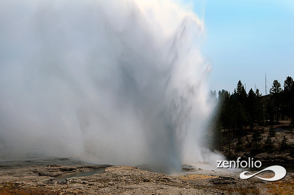 fan and mortar geysers erupting,august 13th 2012.