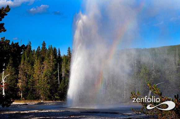 grotto fountain geyser eruption,august 2012.