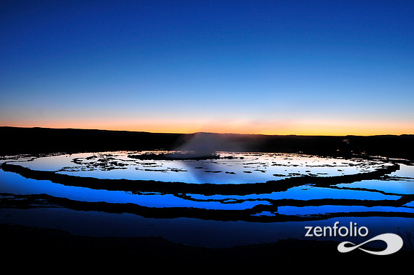 great fountain sunset.