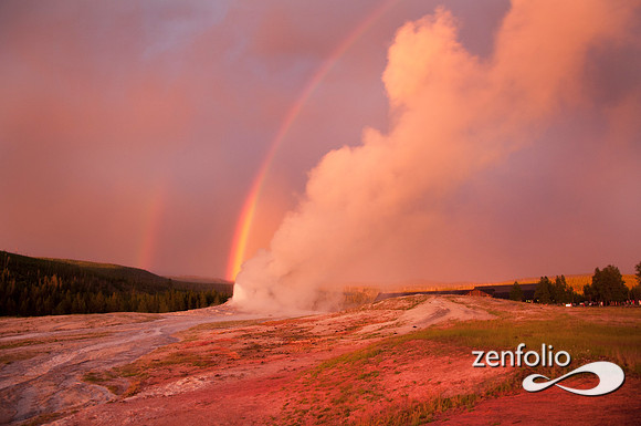 old faithfull double rainbow.