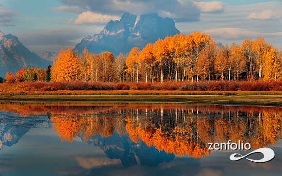 mt.moran sunrise reflection,fall colors,october 2012