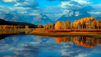 mt.moran sunrise fall colors,october 2012