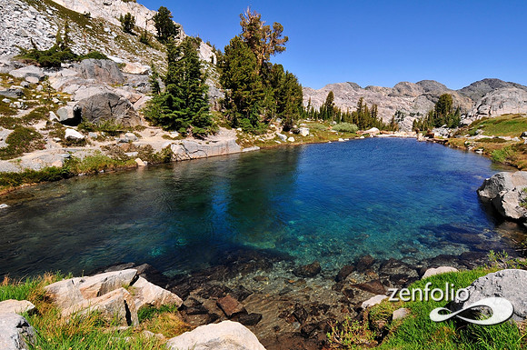 high sierra lake.