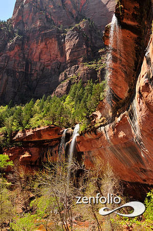 emerald pools waterfalls.