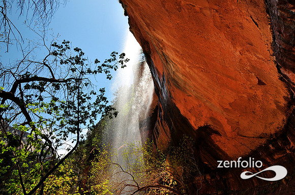 emerald pools waterfall.