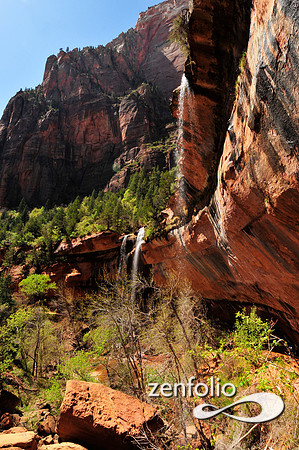 emerald pools waterfalls.
